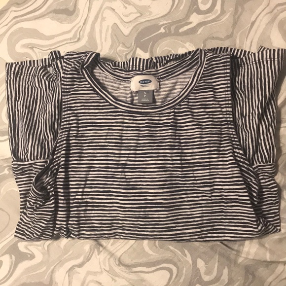 Old Navy Striped Ruffle Tank - Picture 1 of 4